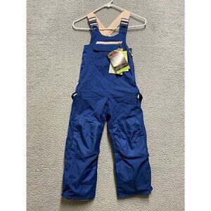 All in Motion Warm Snow Sport Waterproof Blue Bib 3M Thinsulate Kids Size XS 4/5